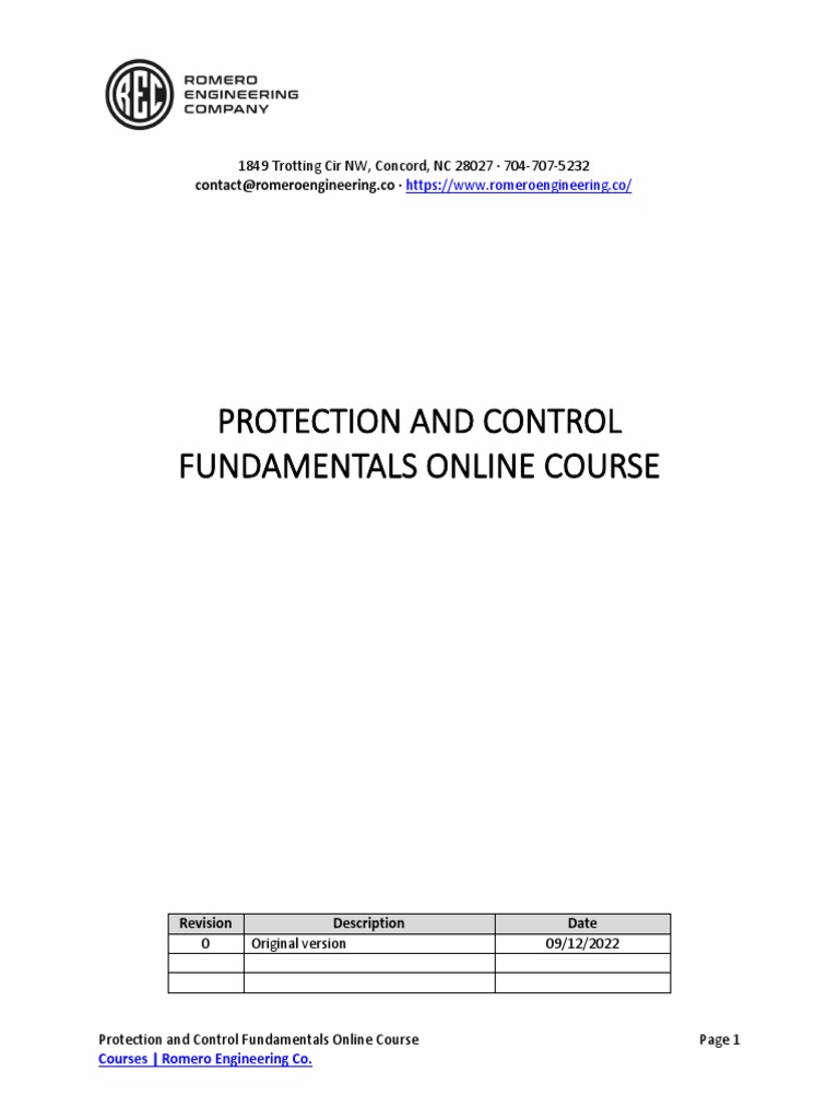 qDW5qmVdTnWc1yfCB8ya Protection and Control Fundamentals Online Course ...