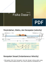 Fisika Dasar I-3-Kinematik