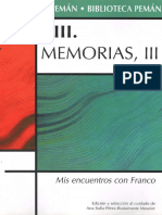 Biblioteca Peman. Memorias, III. Vol VIII