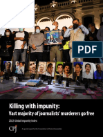 CPJ 2022 Global Impunity Index