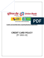 Credit Card Policy 2022-23