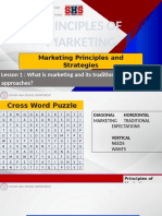 PRINCIPLES of MARKETING G12 Week1 Marketing Principles and Strategies What Is Marketing and Its Trad