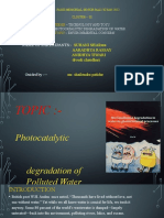 Photocatalytic Water Treatment