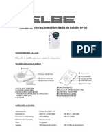 RF-50 Miniradio de Bolsillo Blanca Manual