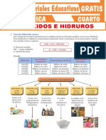 Hidróxidos e Hidruros Para Cuarto Grado de Secundaria