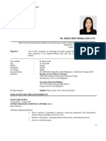 Curriculum Vitae of Gretchen Borja Eduave