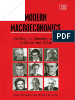 Snowdon, B. and H. Vane (2005) Modern Macroeconomics