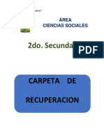 CARPETA DE REC. CC.SS 2do Secund.