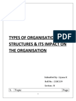 Types of Organisational Structures