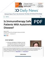 Dailynews Ascopubs Org Do Immunotherapy Safe Patients Autoimmune Disease