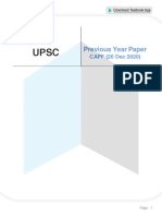 UPSC CAPF Previous Year Paper