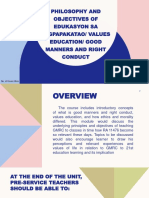 1 - Philosophy and Objectives of Edukasyon Sa Pagpapakatao