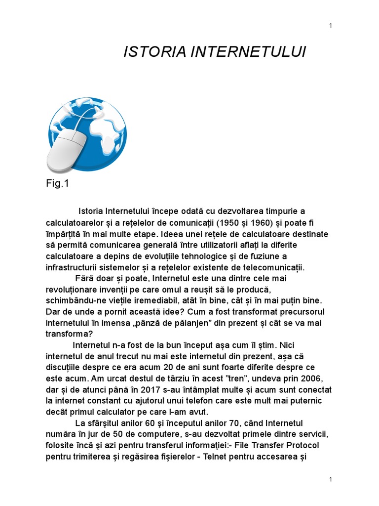 Istoria Internetului | PDF
