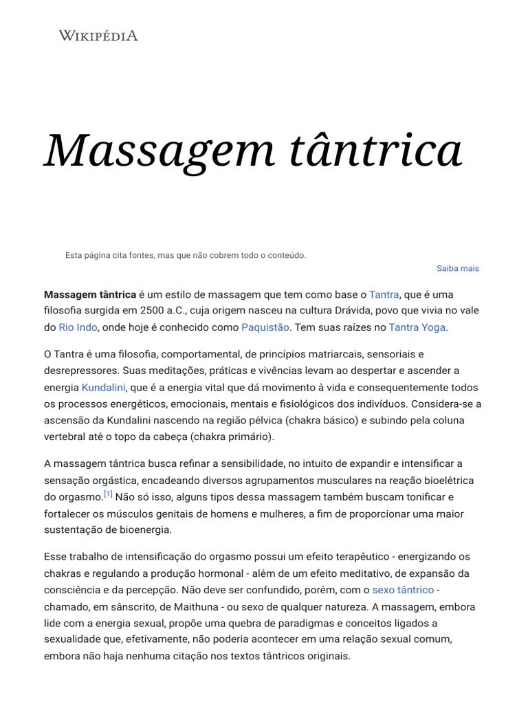 Princípios Da Massagem Tântrica, TANTRA e Sexo Tântrico | PDF