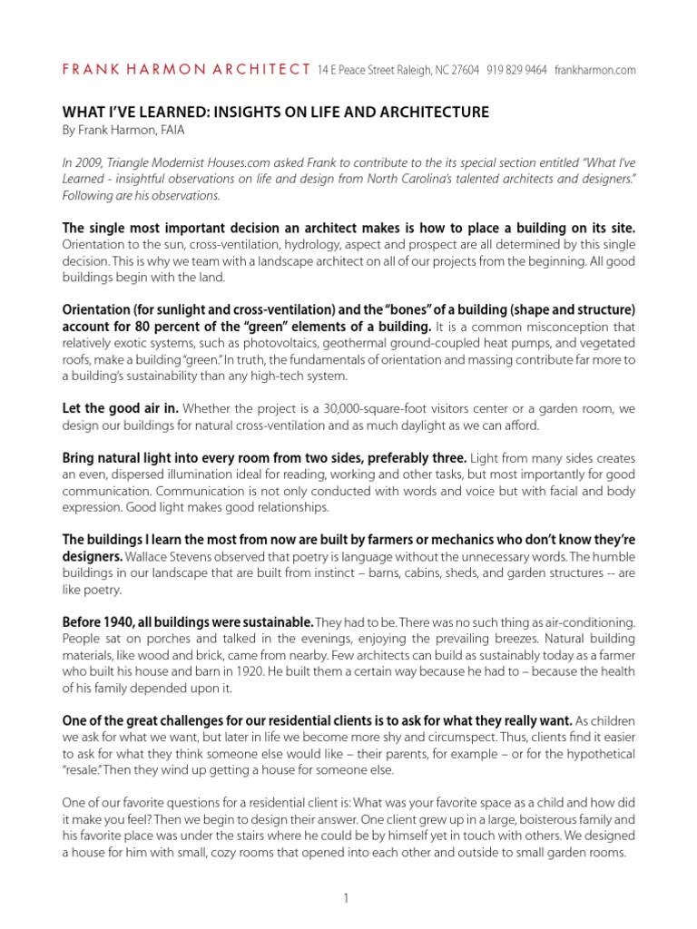 What Ive Learned | PDF