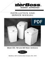 WaterBoss Softener V4 Manual