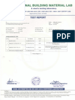 NATIONAL BUILDING MATERIAL LAB TEST REPORT