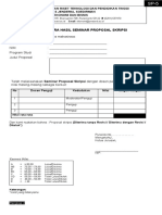 Formulir Berita Acara Seminar Proposal