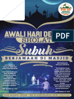 Desain Banner 2x3 Meter Sholat Subuh