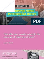 LESSON 15 - Kohlberg's Moral Development Theory