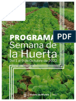 Programa de Actividades Semana de La Huerta 2022