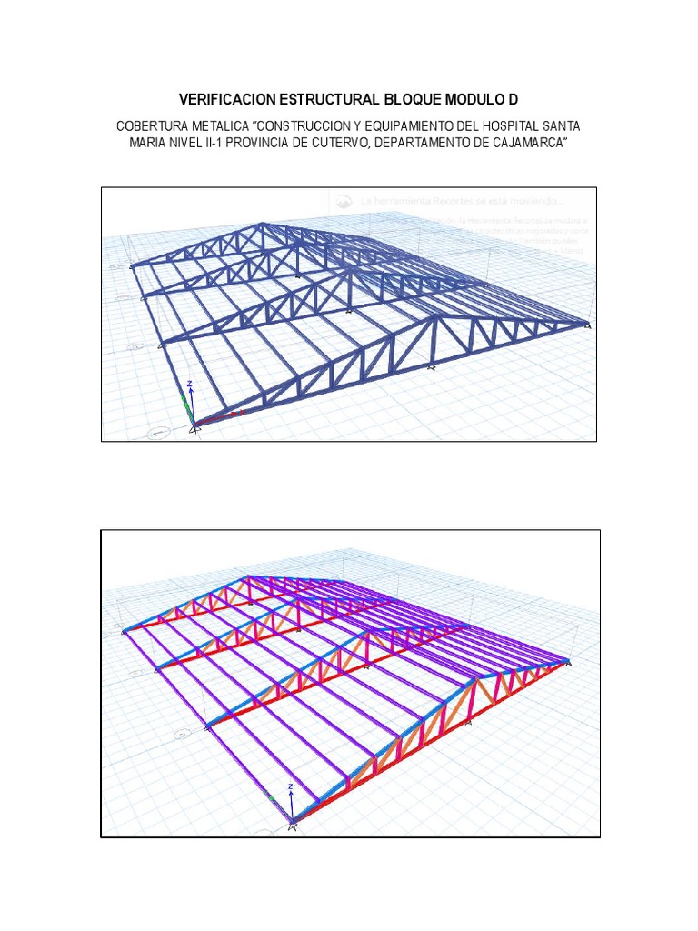 Verificación Estructural de Techo Metálico | PDF | Hormigón | Acero