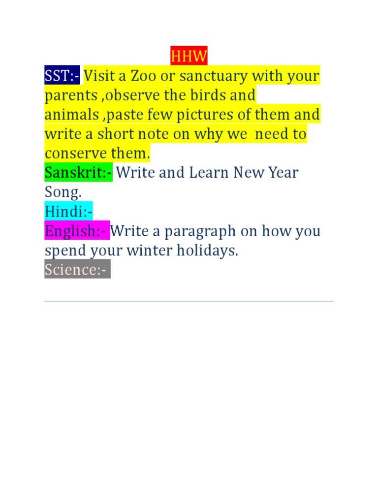 Homework Assignments Overview | PDF