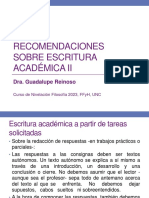 0-2-Reinoso, G - II - Recomendaciones Sobre Escritura - 2023