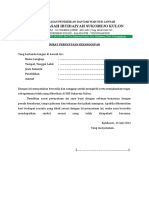 Surat Kesanggupan Kerja di MIS Sukorejo Kulon