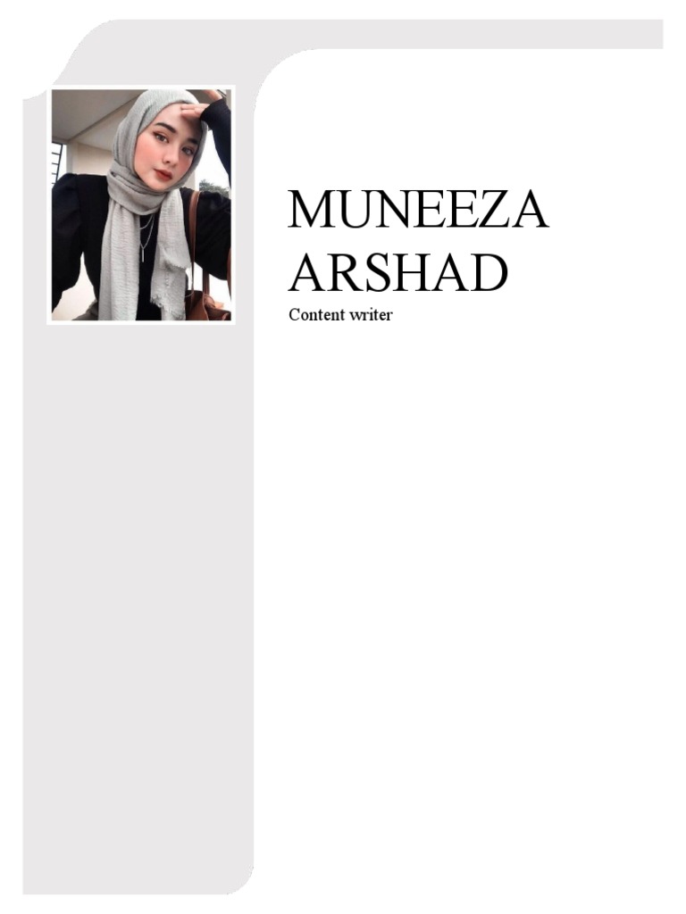Muneeza arshad content writer pdf information technology internet