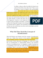 Why Did Deleuze and Guattari Need the Concept of Stratification