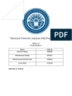 Electrical Network Analysis Mid Project Report