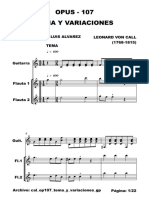 Call Leonhard Von Call Op107 Tema Variaciones Call Op107 Tema Variaciones Flauta