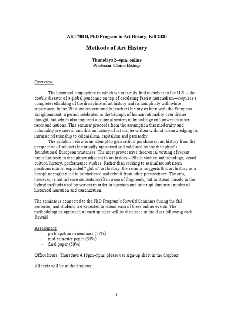 Methods of Art History PDF