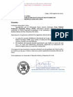 Carta Arzobispado de Lima