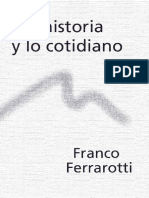 FERRAROTI Franco (1986) - La historia y lo cotidiano
