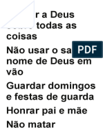 10 Mandamentos em