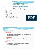 Chapter 2 - The Planning Function