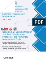 Session 2 - Looking Throughthe Test Development Process of The Numeracy Assessment Tools