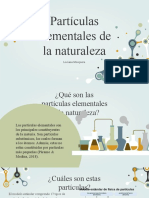 Las Partículas Elementales de La Naturaleza