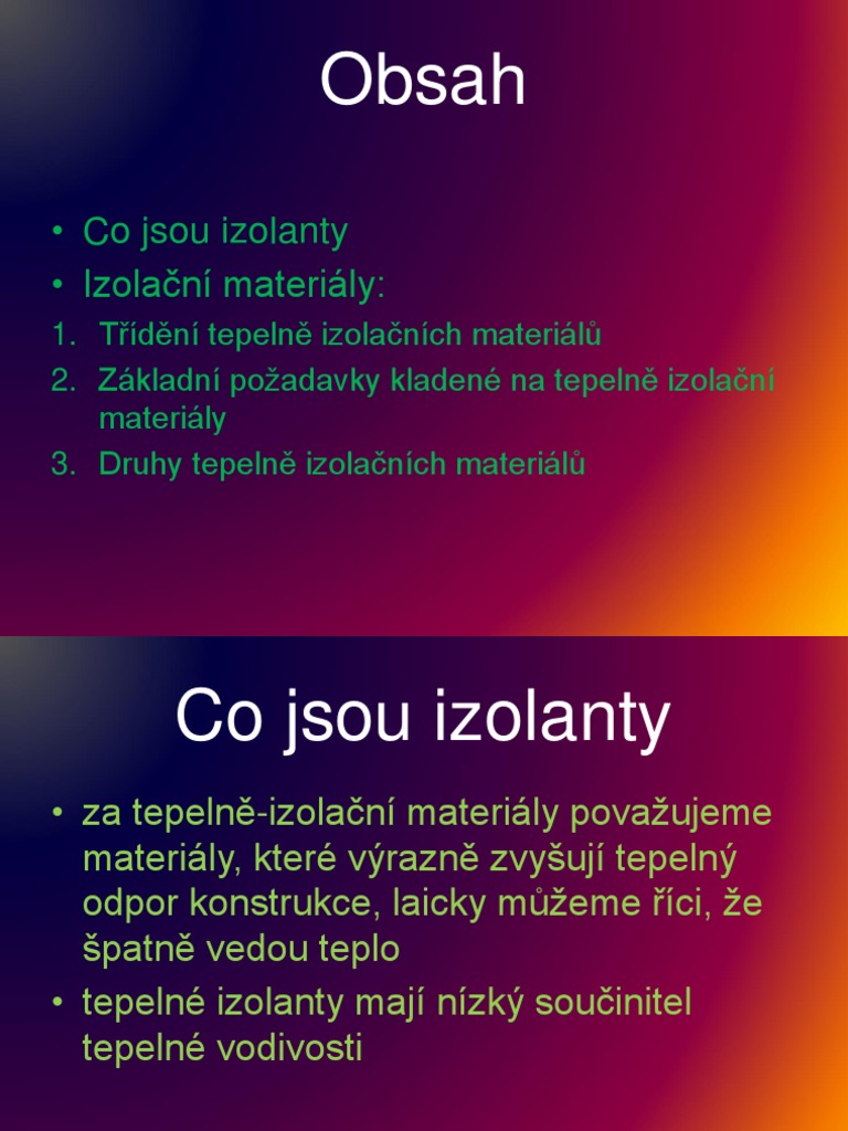 Izolacni Materialy | PDF
