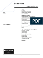 Instrucţiuni de Folosire: FMG 723Mb Eu