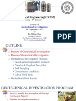 CV332-Lecture - 2 (Geotechnical Invesitgations)