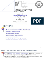 CV332-Lecture-5 & 6 (Soil Shear Strength-2)