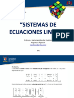Presentación 4 - Sistemas de Ecuaciones Lineales