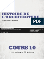 Cours 10 L'historicisme Et L'eclectisme