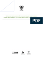 El Proceso de Planificación en Las Entidades Territoriales: El Plan de Desarrollo y Sus Instrumentos para La Gestión 2008 - 2011