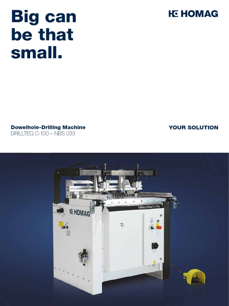 CNC Drilling and Dowel Inserting Machine DRILLTEQ C 100 NBS033 PDF