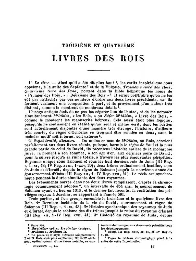 Histoire des Rois d'Israël et Juda | PDF | Livres des Rois | David