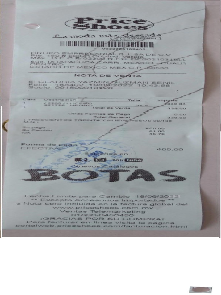 PRICE SHOES 2022 PDF